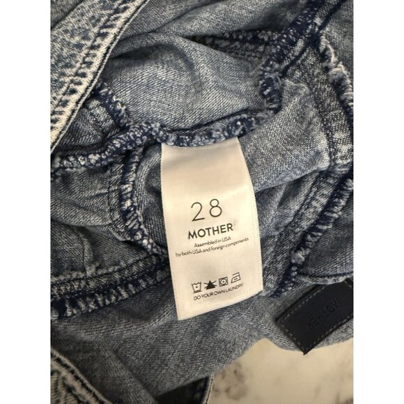 MOTHER The Ruffle Mini Skirt in Denim Size 28 $188 NEW [jb] - Picture 8 of 9